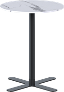 Black Plus Cafe Table - 60cm Rd